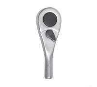 Besttoolifes Mini clé à cliquet 4 en 1 avec cliquet réversible 72 dents pour une utilisation avec embouts de tournevis de 6,35 mm dans des espaces restreints ou confinés (tête incluse)