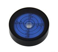 Besttoolifes Mini niveau avec niveau à bulle fileté M8 30 x 8 mm Outil de mesure en aluminium pour montage LCD, appareil photo et alignement des cadres photo (noir et bleu)