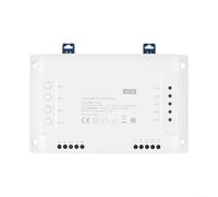 Besttoolifes Module d'interrupteur WiFi 4 canaux DIN pour Sonoff 4CH R3 R3, contrôle RF sans fil compatible avec Alexa-Google Home, blanc (4CH R3)