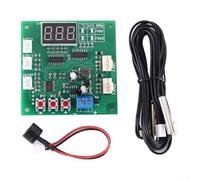 Besttoolifes Module pilote DC 12 V 24 V 48 V 2 canaux pour ventilateur PWM 4 fils contrôleur de température régulateur de vitesse module d'affichage pour ventilateur PC / alarme