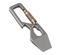 Besttoolifes Mousqueton Portable Ti Porte-clés Multi Outil pour Clés, Ouvre-bouteille, Ouvre-boîte, Clé - Léger Camping Randonnée Utilitaire Outil Extérieur