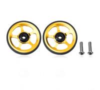 Besttoolifes Or, alliage d'aluminium pliable pour roue de vélo pour - pour roue Easywheel usinée CNC avec roulements scellés, 60 mm de diamètre × 7 mm d'épaisseur, 22 g par pièce, roue de rechange