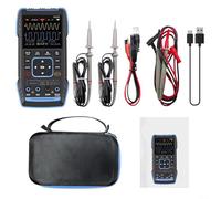 Besttoolifes Oscilloscope 2C53T 3 en 1 2 canaux, générateur de signal portable avec bande passante de 50 MHz, taux d'échantillonnage de 250 MS/s, TRMS 19999 comptes (2C53T avec P6100x2)