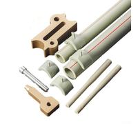 Besttoolifes Outil de réparation de tuyaux thermofusible sans effort pour tuyaux d'eau PPR et PE | 2 entrées - Fixation par fusion et fuite | Kit de réparation de plomberie non destructif (5 pièces)