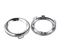 Besttoolifes Paire de garnitures de feux de brouillard pour Jeep 2019 à 2021 en plastique chromé de rechange avec numéros OE 6vm61sz0aa 6vn96sz0aa côté conducteur et passager