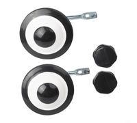 Besttoolifes Paire d'écrous pour enfants réglables en carbone et roues clignotantes en polyuréthane avec stabilisateurs auto-floqués en acier pour 30,5 cm, 35,6 cm, 40,6 cm, 45,7 cm, 50,8 cm (pour