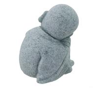 Besttoolifes Petite statue de jardin en grès avec motif « See Speak Hear No Evil » pour la maison, l'intérieur ou l'extérieur, la pelouse ou la cour (B)