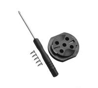 Besttoolifes Pièce de réparation, GPS pour ordinateur de vélo Support de montage pour ordinateur de vélo - Support de base de tige de selle mâle en plastique, noir, 5 g