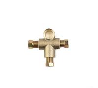 Besttoolifes Pièce en T de frein à 3 voies M10 x 1 mm pour tuyau OD de 3/16", compatible avec les systèmes d'essieu avant et arrière