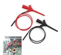 Besttoolifes Pince à crochet multimètre pour pince - Adaptateur banane 2 mm, sonde à ressort rétractable pour mini-rabber pour analyseur logique et électrique