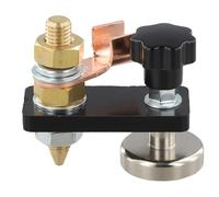 Besttoolifes Pince de soudage magnétique à tête unique avec connecteur en laiton et panneau isolé de 6 mm | Ventouse forte pour surfaces métalliques lisses