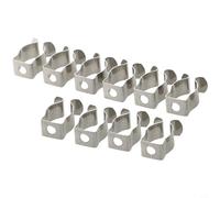 Besttoolifes Pinces à ressort en tissu éponge, clips à ressort en acier à ressort robustes pour organiseurs d'outils de garage, clips de porte-balais, supports de râteau et de brosse, manganèse (12 mm