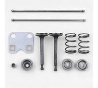 Besttoolifes Plaque de guidage de tige de poussée de soupape avec soupapes d'échappement d'admission et ressorts pour moteurs GX160 GX200 5,5HP 6,5 HP numéros de pièce de rechange 14791-ZE1-010 14410