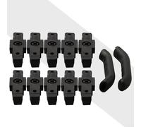 Besttoolifes Plaquettes de frein pour HS11 HS22 HS33, 50 mm, noir, compatibles avec les systèmes hydrauliques Magura, paire légère de 28 g, construction en caoutchouc durable pour (8 pièces + 1 paire