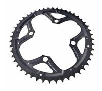 Besttoolifes Plateau de vélo en acier 48T pour bcd 104 mm compatible avec les vélos 7 8 9 10 vitesses, pignon noir à 4 boulons pour changement de vitesse fluide et installation facile