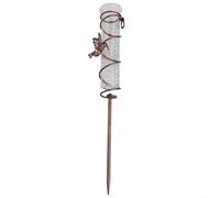 Besttoolifes Pluviomètre extérieur en verre avec cadre en métal, jauge de pluie amovible pour jardin, pelouse, cour, terrasse