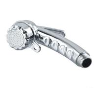 Besttoolifes Pomme de douche haute pression 1,27 cm, filetage chromé, gâchette petite pomme de douche à main avec interrupteur marche/arrêt pour toilettes, bidet, contrôle du débit d'eau constant pour