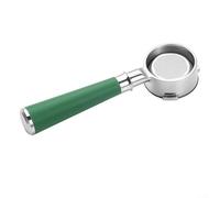 Besttoolifes Portafilter sans fond à 3 oreilles 58 mm avec panier filtrant et poignée ergonomique pour machines à expresso Barsetto, Barsetto 2S, V1, M5300S, EM7200 et KF5700 (vert)