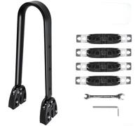 Besttoolifes Porte-bagages arrière en aluminium avec libération rapide, sac de 20 L, fixation 4 points de fixation pour VTT électrique, capacité de charge de 30 kg