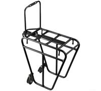 Besttoolifes Porte-bagages avant en alliage d'aluminium avec fourche absorbant les chocs, cadre trapézoïdal pour charges lourdes (B)