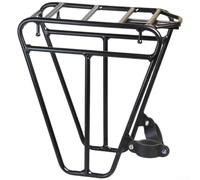 Besttoolifes Porte-bagages avant en alliage d'aluminium avec fourche absorbant les chocs, cadre trapézoïdal pour charges lourdes (C)