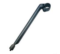 Besttoolifes Potence de vélo rétro 25,4 mm à 22,2 mm, 295 mm en alliage d'aluminium pour vélo de route Fixie vintage, noir