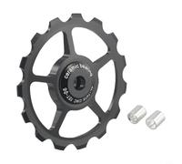 Besttoolifes Poulie de dérailleur arrière 15T pour vélo et montagne pour vélo - 10T à 17T en alliage d'aluminium à pointe céramique pour roue jockey avec diamètre intérieur de 6 mm, comprend 2