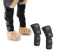 Besttoolifes Protège-jambes pour chien pour la récupération d'une blessure, bandes de soutien articulaires anti-léchage avec sangles réglables, tissu respirant pour chiens de petite et grande taille