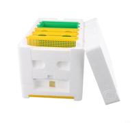 Besttoolifes Queen Bee Boîte d'accouplement en mousse délavée en cèdre 24 x 16,5 x 15 cm Pour l'élevage de mini ruches et la pollinisation du jardin