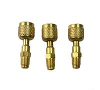 Besttoolifes R32 R454B Adaptateur interne en laiton pour gaucher 1/4 SAE-LH pour systèmes de manomètre à vide HVAC Mini-Split