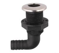 Besttoolifes Raccord de cale coudé de 19 mm en acier inoxydable pour tuyau de cale - Utilisation marine