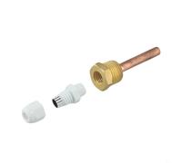 Besttoolifes Raccord en laiton industriel 1/2 pour sonde de température à filetage BSP G pour protection du capteur (70 mm)