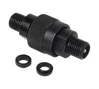 Besttoolifes Raccord mâle en acier au carbone M14 x 1 pour machinerie forestière - 5 mm - Noir - Avec verrou à bille - Raccord rapide - Pour pétrole - Raccord rapide - En acier au carbone - M14 x 1.