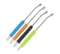 Besttoolifes Rallonge coudée en acier inoxydable pour nettoyeur haute pression 40-55 cm avec raccord rapide de 6,35 mm pour buse de lavage de voiture et nettoyage des zones difficiles d'accès (40 cm