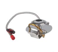 Besttoolifes Réchaud à gaz coupe-vent avec brûleur divisé, 3200 W en acier inoxydable pour la randonnée, la randonnée et compatible avec le réchaud Trangia