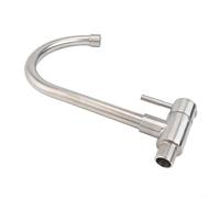 Besttoolifes Robinet d'évier de cuisine en acier inoxydable, robinet mural à levier unique pour eau froide avec mousseur économiseur d'eau pour cuisine, bar et salle de bain