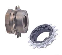 Besttoolifes Roue libre 12T 16T pour vélo, pignon arrière à vitesse unique pour piste fixie pour vélo, remplacement du volant d'inertie électrique, compatible avec filetage impérial et métrique (16T