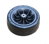 Besttoolifes Roue utilitaire de rechange pour chariot de camping de 20,3 cm, pneu en caoutchouc dur 10 mm/8 mm, diamètre 190 mm/160 mm, largeur du chariot 8 mm alésage (7 cm)