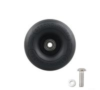Besttoolifes Roues silencieuses de 74 mm compatibles avec Brompton - Roulements en polypropylène TPE avec roulements - Accessoires de transport lisses et silencieux - Colorés - Noir