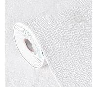 Besttoolifes Rouleau de papier peint autocollant imperméable et anti-humidité et réduction du bruit pour isolation thermique, matériau XPE pour l'amélioration de la maison, 50 x 1000 cm (blanc)