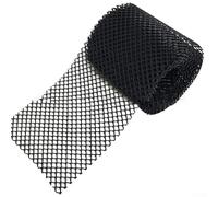 Besttoolifes Rouleau de protection de gouttière en PVC noir 15 cm x 6 m pour protection des feuilles, compatible avec gouttières standard, idéal pour la maison et le jardin (ensemble)