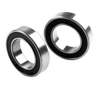 Besttoolifes Roulements de moyeu avant de vélo 18 x 30 x 7 mm 6903-18 2RS, roulement de roue de vélo pour DT Swiss, 2 roulements de moyeu de roue avant en acier, noir + argent