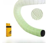 Besttoolifes Ruban adhésif pour guidon de vélo de route avec double couche d'absorption des chocs et poignée antidérapante pour cyclisme, mousse EVA en polyuréthane (vert-blanc)