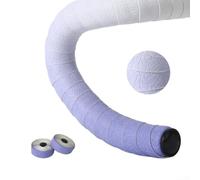 Besttoolifes Ruban adhésif pour guidon de vélo de route avec double couche d'absorption des chocs et poignée antidérapante pour cyclisme, polyuréthane EVA, orange (nuage violet/blanc)