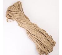 Besttoolifes Ruban de chanvre tissé 5 m ou 100 m en toile de jute pour projets de bricolage, décoration de mariage, emballage de cadeaux, décoration d'intérieur rustique (A-100 m)