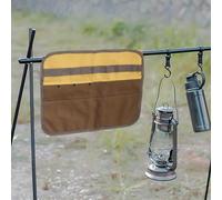 Besttoolifes Sac à ustensiles de camping en toile multi-poches pour outils de barbecue et brosses, 36,5 x 30,5 cm, portable et rangement suspendu pour cuisine en plein air, pique-nique
