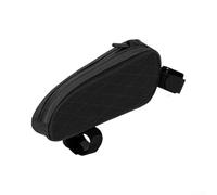 Besttoolifes Sac de rangement 3 en 1 pour vélo, tube supérieur ou support de siège, sac de selle en nylon noir pour équipement essentiel (blanc)
