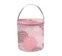 Besttoolifes Sac de rangement pour outils de tricot avec fermeture éclair pour anneaux de laine et aiguilles, pochette portable pour crochet - Étui compact pour accessoires de fil (A)