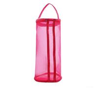 Besttoolifes Sac de rangement pour outils de tricot pour laine et accessoires de couture, pochette de rangement portable en maille avec fermeture éclair, crochet léger et (rose rouge, grande taille)