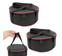 Besttoolifes Sac de rangement pour vaisselle de camping - Organiseur empilable à coque rigide avec fermeture éclair à double extrémité, tissu Oxford et rembourrage en éponge, pour salle à manger en